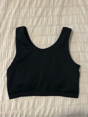 Aerie Black Cropped Tank